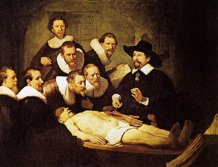 Photo:  Rembrandt van Rijn,Anatomy Lesson of Dr Nicolaes Tulp, 1632